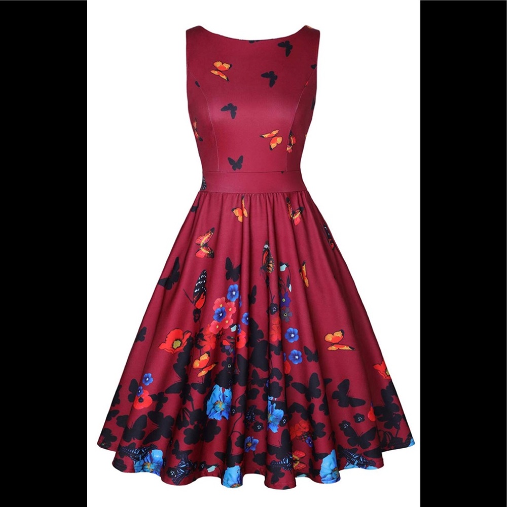 Red Butterfly Dress